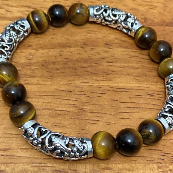 Tiger's Eye bead bracelets NEW - Picture 1 of 5